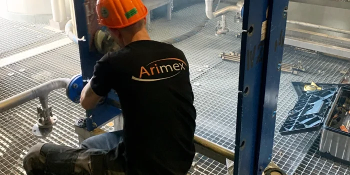 GEA Wärmetauscher Service - Schfleifarbeiten am Gestell